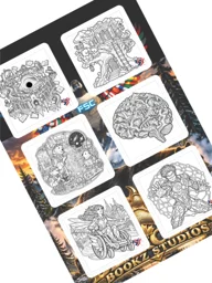 FSC ⋆🐾°imaginative coloring artwork Stickers⋆🐾° (V.2)